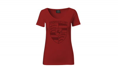 Carmine Red Crest T-Shirt